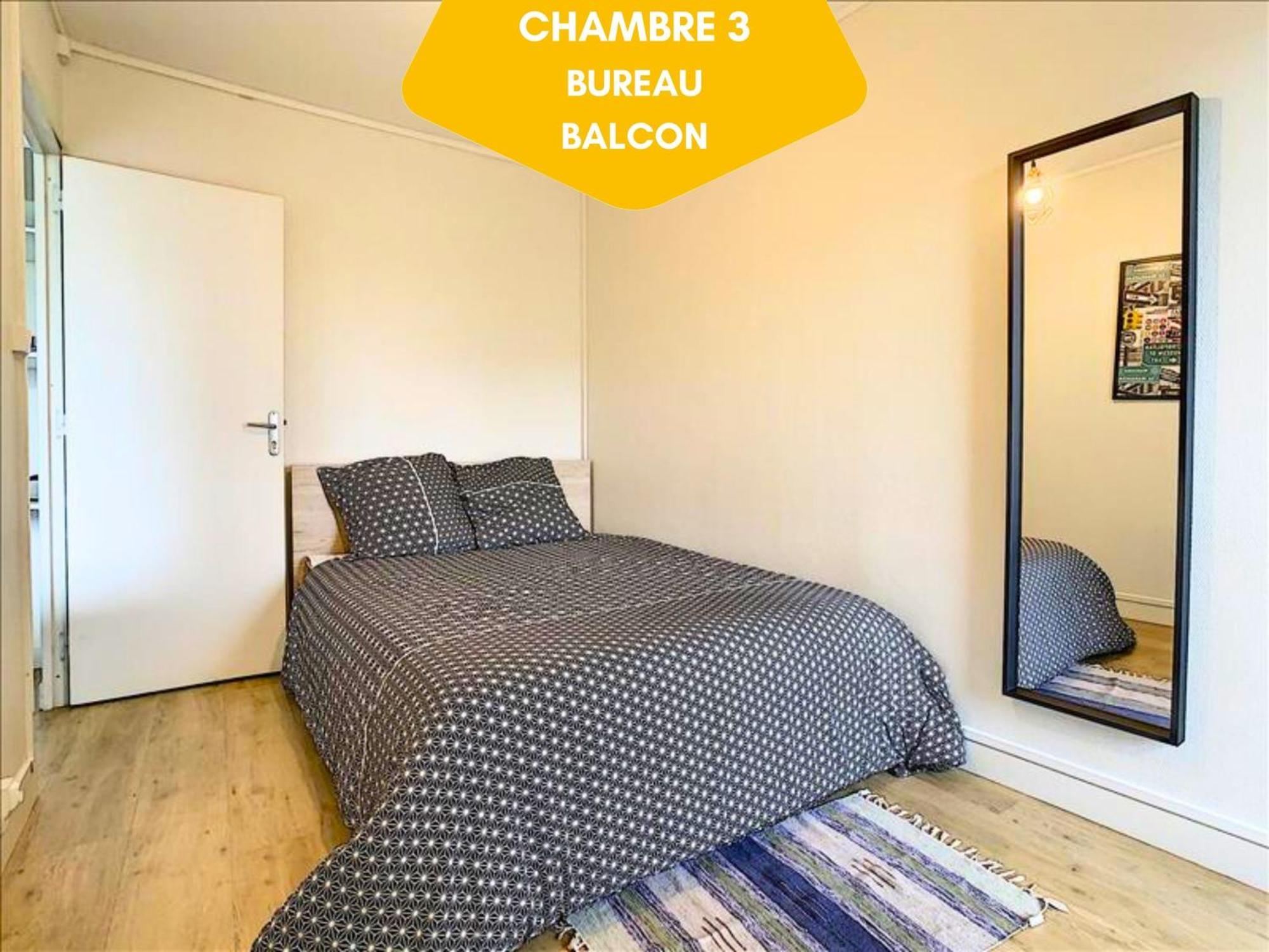 Ideal Groupe - Grands Espaces - 4 Chambres - Parking Gratuit - Proche Centre, Gare & Transports - Wifi - Offre Special De Reduction Jusqu'A -50 Le Mans Exterior foto